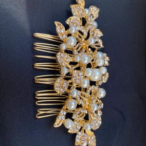 Peineta Dorada Para Peinados