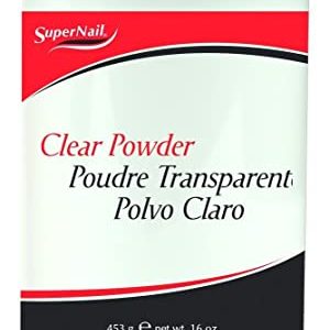 SuperNail Polvo Acrilico Claro 16 Onzas