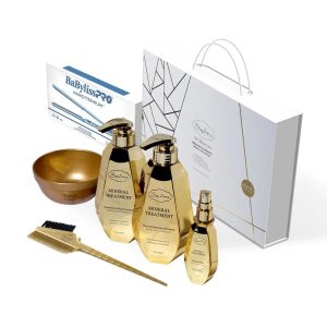 Saphira DFrizz Botox Capilar Kit Introduccion con Plancha Babyliss