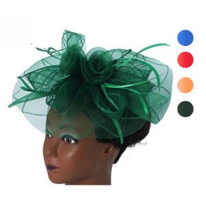 Tocado con Flores de Tul, Varios colores Disponibles