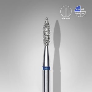 Staleks Expert Punta de Diamante Flama Afilada 2.1mm/8mm Blue