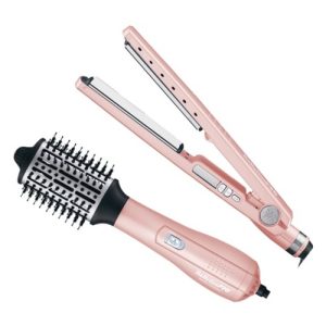 Babyliss Plancha 1 1/4" +Cepillo 2.5" Rose Gold *Por Tiempo Limitado