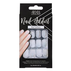 Ardell Nail Addict U&ntilde;as Press On Natural -Cortas Cuadradas PROMO WEB