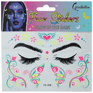 Stickers para la Cara Glow