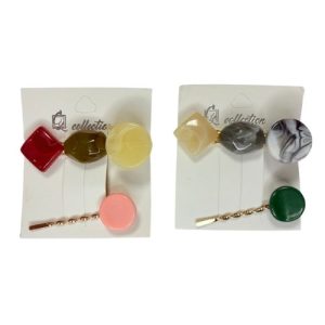 Clips con Piedras para Cabello Blister 2 Unidades