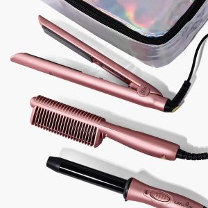 Karma Kit de Viaje Rose Gold Plancha+Tenaza+Cepillo Alisador Mini
