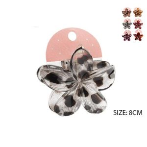Mariposa en Forma de Flor Transparente Decorada Unidad, Varios colores Disponibles