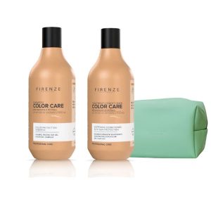 Firenze Home Care Kit- Color Care Shampoo+Acondicionador+Cosmetiquera