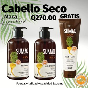 SumaQ Shampoo MACA +Acondicionador+Mascarilla Gratis